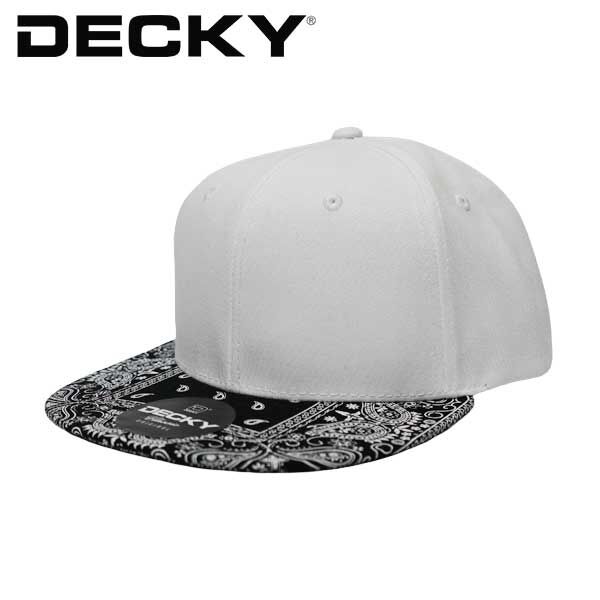 DECKY ディッキー 6 Panel High Profile Structured Bandanna Bill Snapback サムネイル