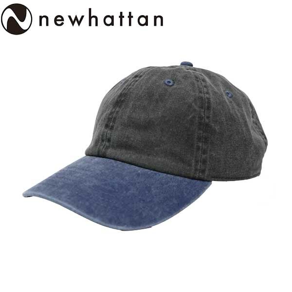 NEWHATTAN ニューハッタン Baseball Low Cap -pigment dyed two tone（Black） サムネイル